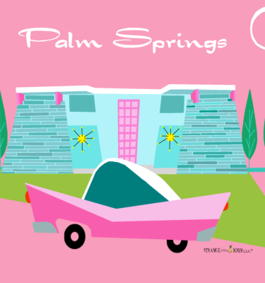 Retro Pink Palm Springs